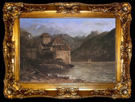 framed  Gustave Courbet Castle, ta009-2